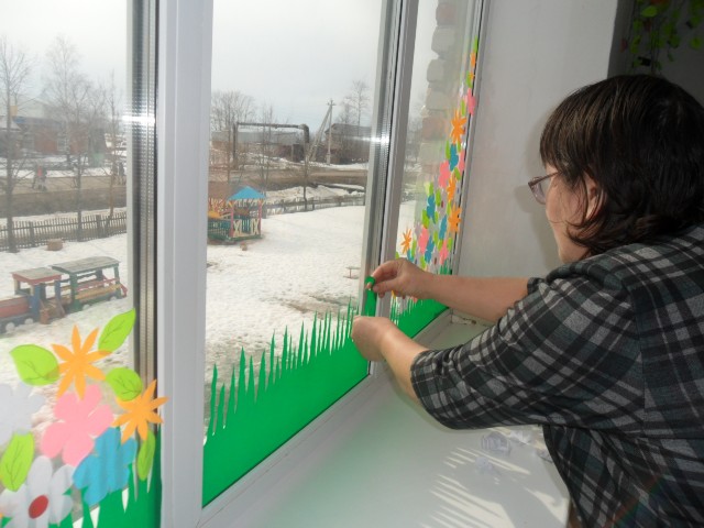 Оформление стены в детском саду весна (58 фото)